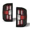 Renegade Led Tail Lights -  Gloss Black / Clear / Red Glow Bar CTRNG0383-GBC-RG - alternate 4